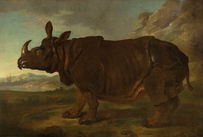 Clara o rinoceronte em Paris em 1749 de Jean Baptiste Oudry